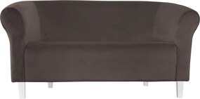 Sofa Milo tkanina Welur wygodna sofa tapicerowana do salonu i poczekalni : Kolor nogi - Biała, Kolor tkaniny - VELVET - MG05, Typ tkaniny - Velvet, Wysokość nogi - 15 cm