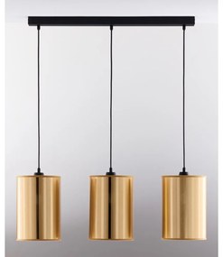 Jupiter 2092 - Żyrandol na linkach CORTINA 3xE27/15W/230V złoty/czarny