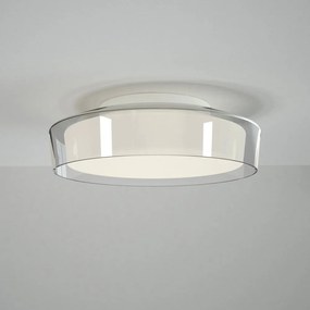 Biała lampa sufitowa SULION Nilo, ø 30 cm
