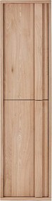 Kolumna łazienkowa podwieszana  z litego dębu - Jasny naturalny - W140 cm - SARLO