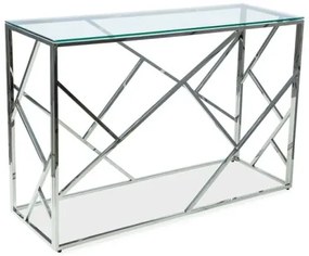 KONSOLKA ESCADA C TRANSPARENTNY/SREBRNY 120X40 SIGNAL