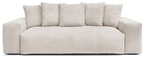 Kremowa sztruksowa sofa 280 cm Voltaire – Bobochic Paris