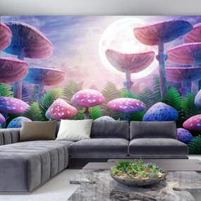 Fototapeta - Grzyby w pełni, grafika (196x136 cm)