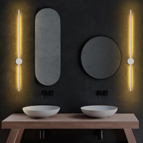 Biały kinkiet LED ø 7 cm Sword – Opviq lights