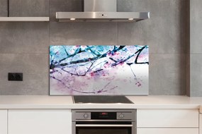 Szklany Panel Gałęzie Drzewa na tle Nieba