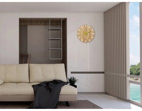 Zegar na ścianę nowoczesny drewniany z cichym mechanizmem okrągły solidny