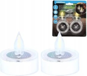 Solarny LED świeczki tealight FLARNIS, zestaw 2 szt.