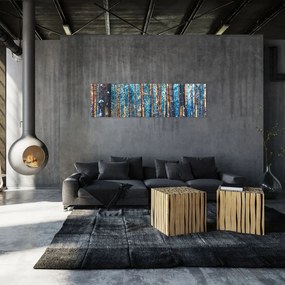 Obraz - Zimowy las (170x50 cm)