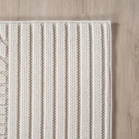 Dywan nowoczesny Helix Geometria kremowy 80 cm x 250 cm