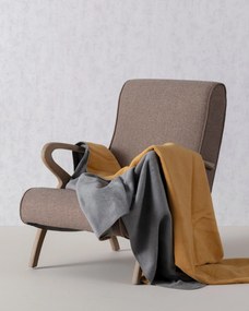 Koc Cosy Home 150x200cm  Mustard&amp;Grey
