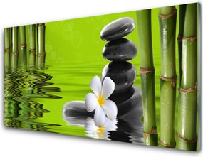 Panel Kuchenny Spokój Zen: Bambus i Kamienie