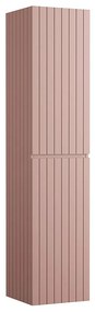 Wiszący słupek łazienkowy w kolorze różowym z prążkowaną fakturą – wys. 160 cm – SATARA