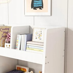 Półka na książki i gazety dla dzieci – szafka na zabawki typu biblioteka 60 cm