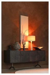 Ciemnobrązowa szafka pod TV z litego drewna mango 180x70x40 cm Draw – WOOOD