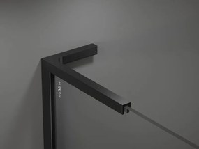 Mexen Velar L ścianka prysznicowa rozsuwana Walk-in 110 x 200 cm, transparent 8 mm, czarna - 871-110-003-03-70