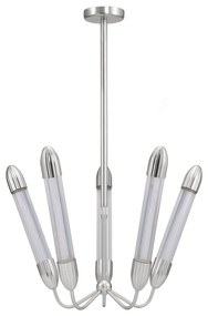 Stalowa lampa wisząca w kolorze srebra ze szklanym kloszem ø 69 cm Lemon Squeeze – UMAGE