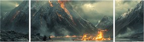 Obraz - Erupcja wulkanu (170x50 cm)