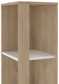 Biało-naturalny regał w dekorze dębu 41x205 cm Sign – Tvilum