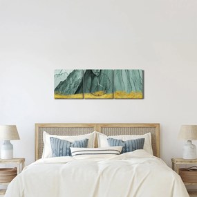 Obraz - Emerald Mountains N⁰3 (z zegarem) (90x30 cm)