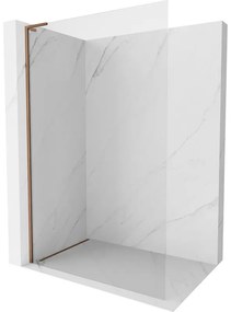Mexen Kioto-X L ścianka prysznicowa Walk-in 110 x 200 cm, transparent 10 mm, różowe złoto - 800-110-107-60-00-X