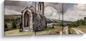 Obraz - Kościół irlandzki (z zegarem) (90x30 cm)