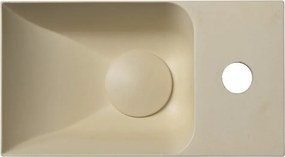Kremowa betonowa umywalka 31x17 cm Piccolino – Sapho