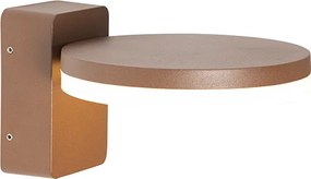 Nowoczesna lampa ścienna zewnętrzna brązowa rdza z wbudowanym LED IP54 - Esmee