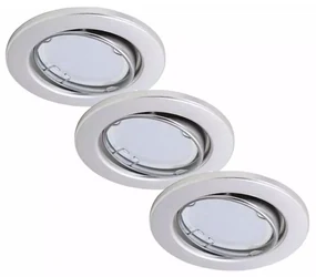 Briloner 7221-039 - ZESTAW 3x LED Oświetlenie łazienkowe 1xGU10/3W/230V srebrny