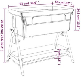 Czerwone przenośne łóżeczko niemowlęce G2-E81