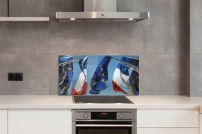 Panel szklany do Kuchni Międzynarodowe Flagi Świata