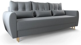 Popielata sofa rozkładana - Castello 3X