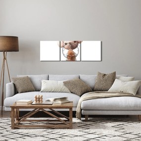 Obraz - Zwierzątko akwarelowe N⁰2 (z zegarem) (90x30 cm)