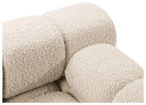 Beżowy narożnik modułowy z materiału bouclé (prawostronny) Bellis – Micadoni Home