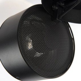 Zestaw 2 nowoczesnych reflektorów czarnych okrągłych regulowanych - Go Nine