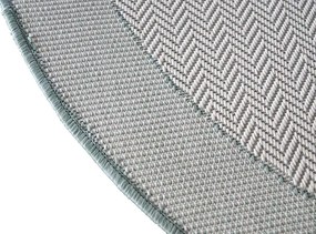 Dywan zewnętrzny Miovani kremowo-zielony 200 cm x 200 cm koło