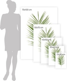 Plakat Palm Leaf Green