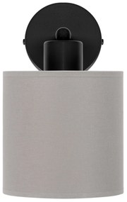 Czarny kinkiet LED z szarym abażurem WD-C-1010SC-GR jednopunktowy indu