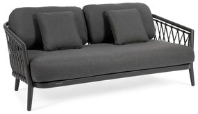 Ciemnoszara sofa ogrodowa Diamond – Diphano