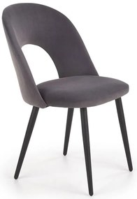 Szare loftowe krzesło metalowe S7-G62