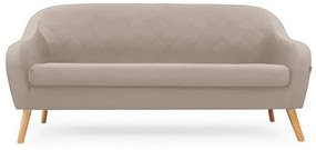 Beżowa 3-osobowa sofa CORANTI VELVET