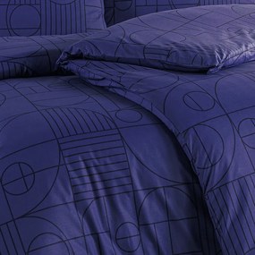 BedTex Bawełniana pościel Geo Future Dusk, 220 x 200 cm, 2 szt. 70 x 90 cm, 220 x 200 cm, 2 szt. 70 x 90 cm