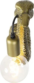 Lampa ścienna w stylu vintage mosiądz - Animal Camel Bird