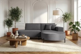 Narożnik Parma Studio Hills, tkanina Poso, prawy, ciemny szary (22)