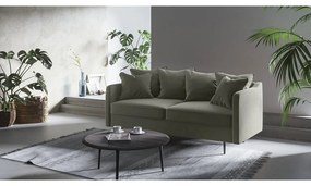 Beżowa aksamitna sofa Ghado Esme, 176 cm