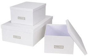 Zestaw 3 białych pudełek Bigso Box of Sweden Inge