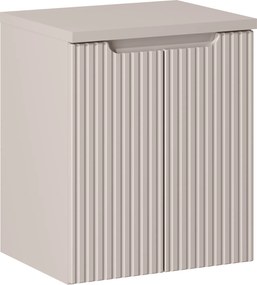 Szafka umywalkowa 2-drzwiowa Nova 50 cm z blatem, kaszmir mat