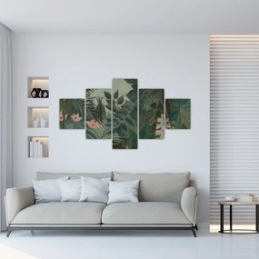 Obraz - Henri Rousseau, The Equatorial Jungle, reprodukcje (125x70 cm)