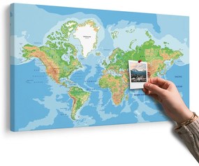 Obraz na korku klasyczna mapa świata