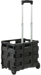 Keeeper Składany wózek na zakupy Olli 45 l Czarny, 45 l