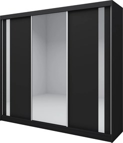 Szafa GRAZIA - Czarny / Bez szuflad / 240 cm